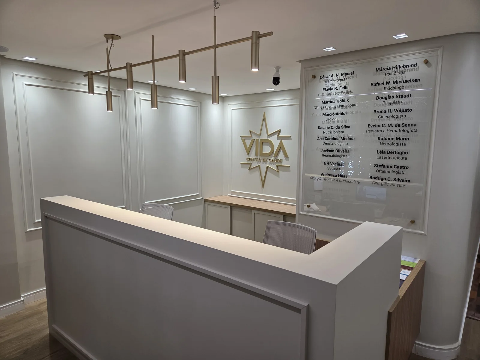 Recepção do Vida Centro de Saúde